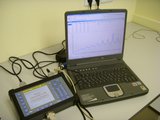 Комплект приборов для исследования вторичных параметров передачи кабелей связи.
